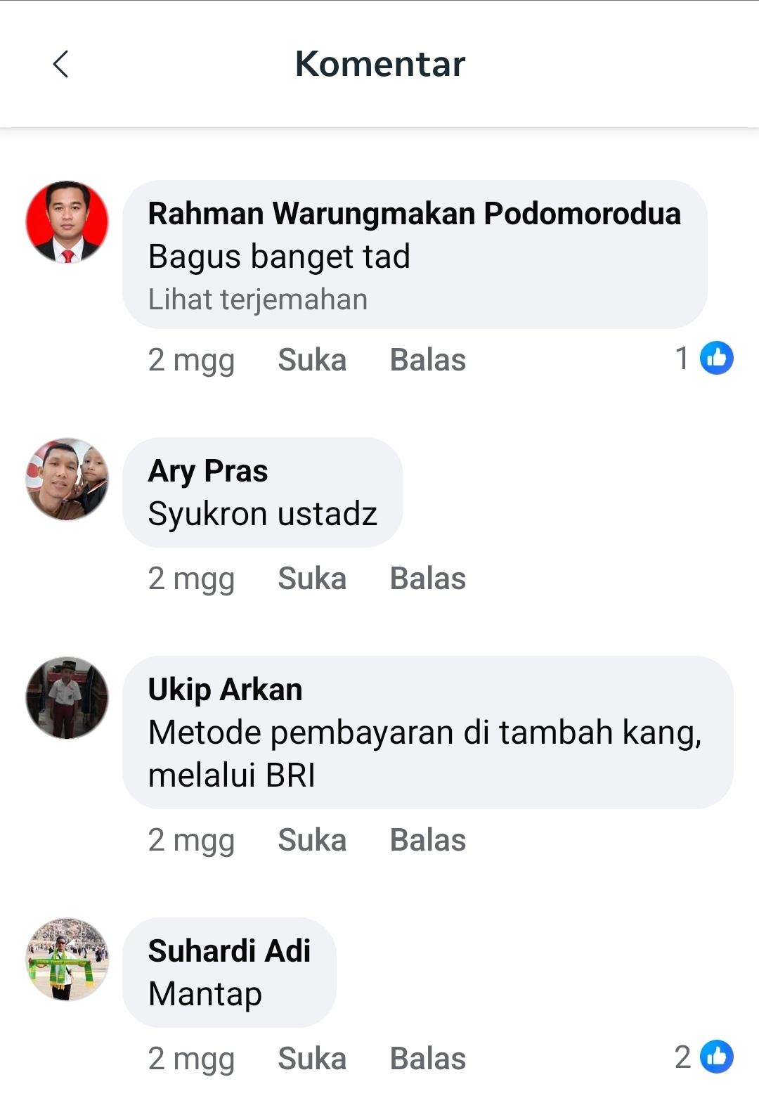 Testimoni pengguna AI Dakwah Generator #1