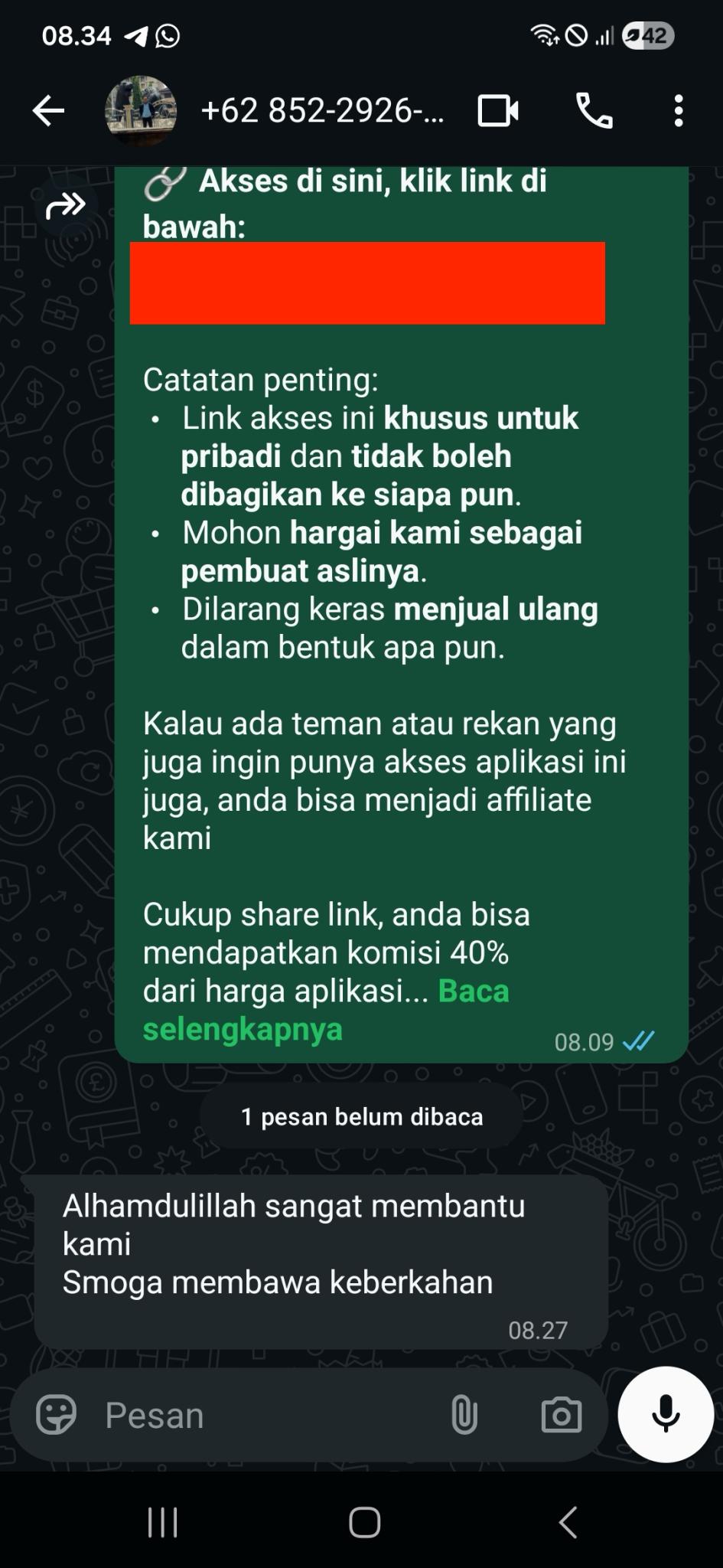 Testimoni pengguna AI Dakwah Generator #2