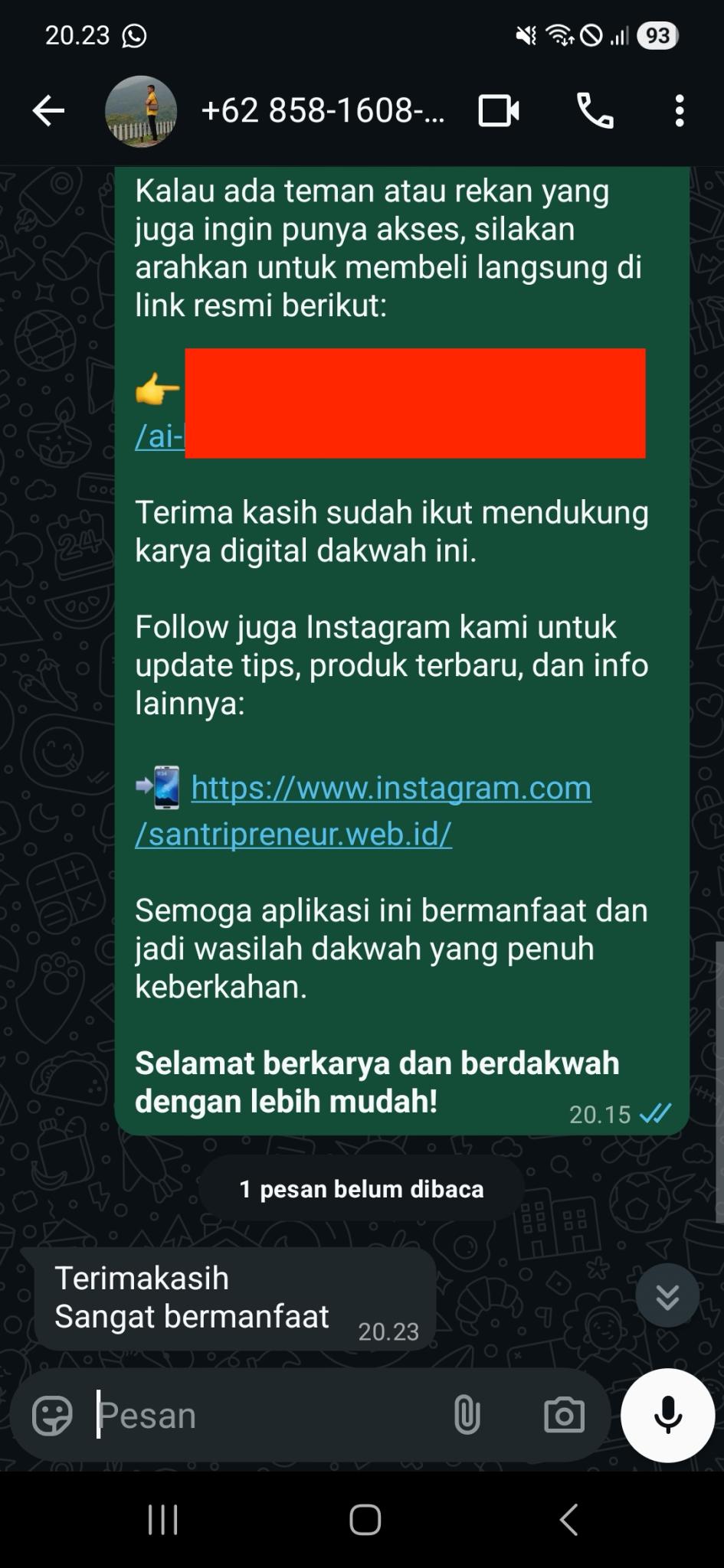 Testimoni pengguna AI Dakwah Generator #4
