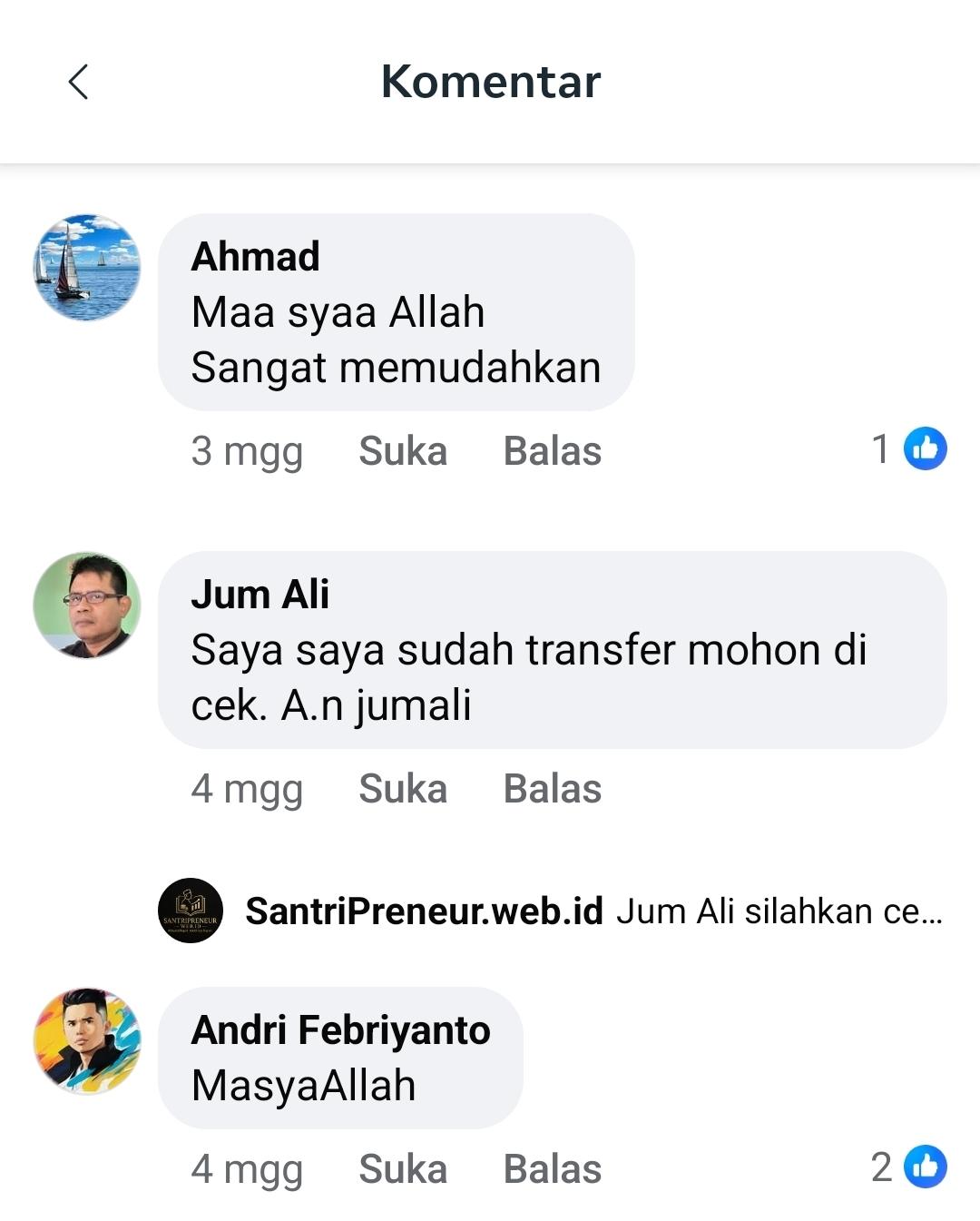 Testimoni pengguna AI Dakwah Generator #8