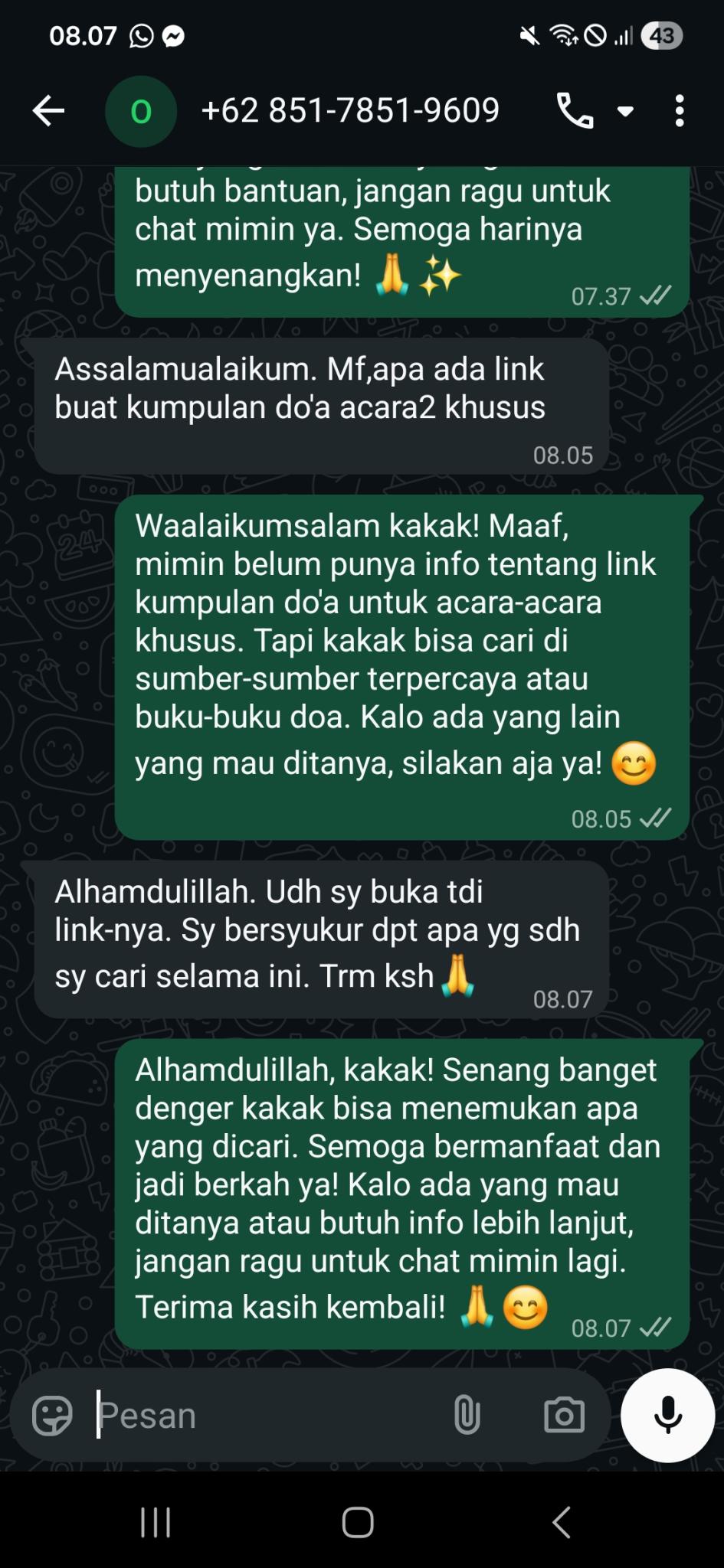 Testimoni pengguna AI Dakwah Generator #5