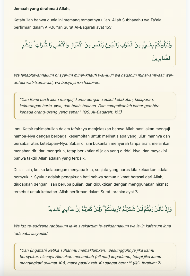 Contoh naskah Khutbah Jum'at halaman 2
