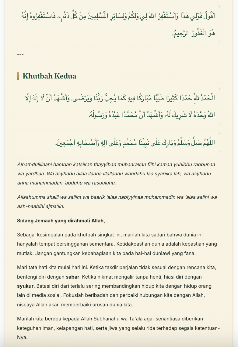 Contoh naskah Khutbah Jum'at halaman 3